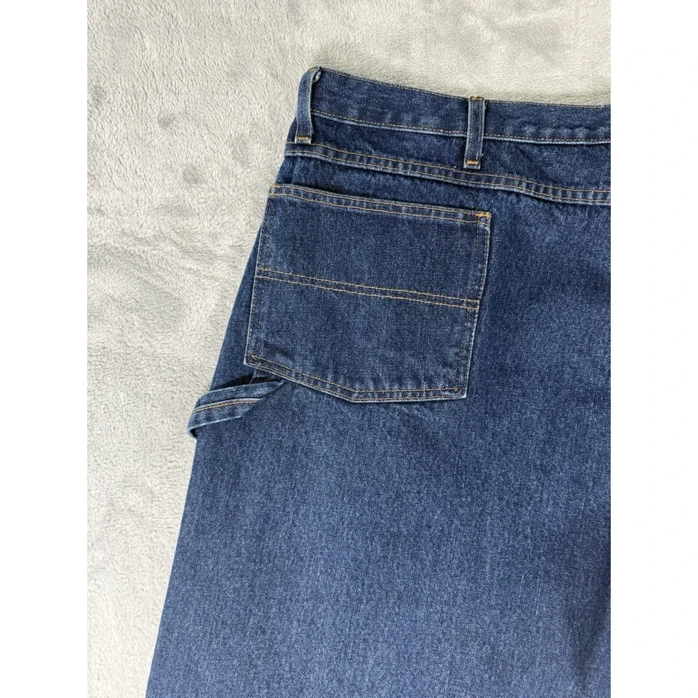 Round House Carpenter Jeans Men's 44x34 Blue Denim Made In USA Vintage